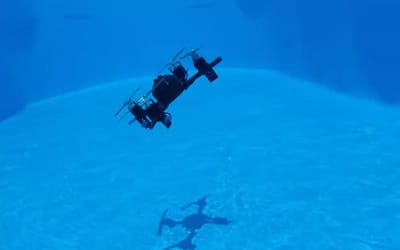 College students have made a drone that swims like a fish and flies like a falcon