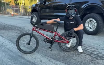 California man buys $2,000 motor to stick on $20 bike so he could see what happens