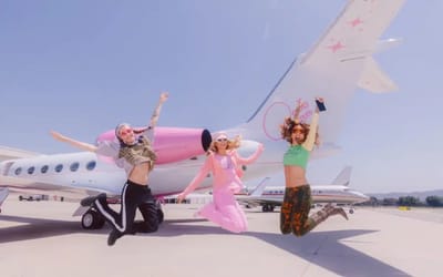 Paris Hilton received a one-of-a-kind private jet for her 43rd birthday, a Barbie pink Gulfstream