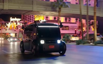 Las Vegas man shows what riding in an Amazon-owned driverless Zoox robotaxi is like
