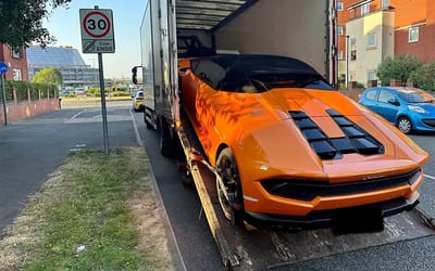 Lamborghini driver asked police a shameless question after they seized his supercar