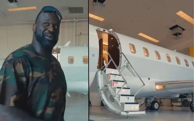 Shaq takes fans inside his new $27 million private jet