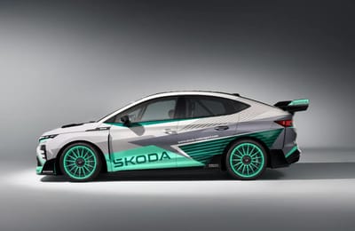 Skoda’s Enyaq RS race concept proves bio-composite fiber can make you go faster
