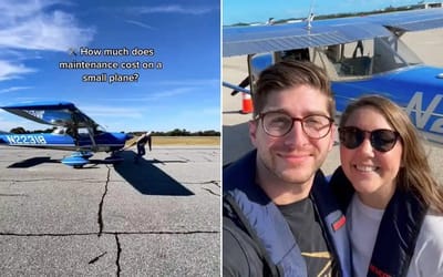 Young pilot reveals jaw-dropping costs of maintaining his small plane