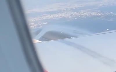 Plane passenger baffled by 'stream' outside window mid-flight they've never seen before despite being on 100s of trips