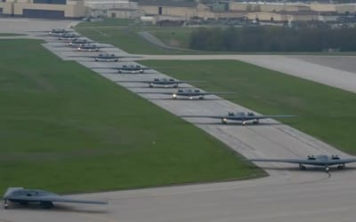 There’s approximately $12billion worth of equipment in picture of B-2 Spirit Bomber elephant walk