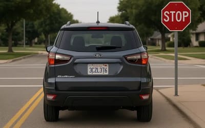 Driving instructor demonstrates the correct way to stop at a stop sign and many drivers are shocked