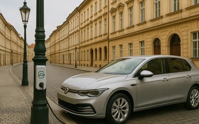 Prague is turning street lamps into EV chargers to power its electric future