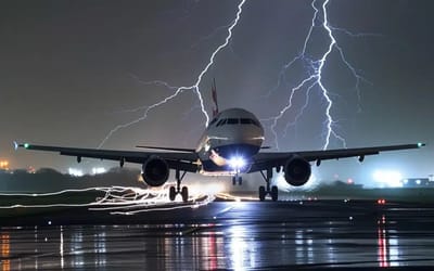 Plane is struck by lightning en route to London, but there’s not actually all that much to be worried about