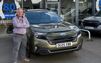 Man bought his 26th Subaru and counting so the Japanese brand decided to celebrate the occasion