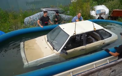 Man puts car in salt water for an entire year to see he can get it to start afterwards