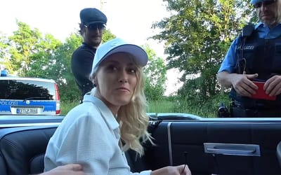 Supercar Blondie was filming in Germany when she got pulled over by the police for bizarre reason