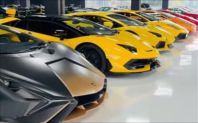 Man visits garage of wealthy Mexican businessman with one of the world's best supercar collections