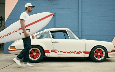 Limited edition Porsche surfboard inspired by 911 Carrera RS 2.7 is now riding Californian waves