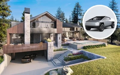 Multi-million dollar Tahoe estate is being sold with a Tesla Cybertruck included to lure in buyers