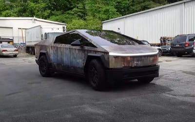 Company creates rusty wrap for Cybertruck and it somehow makes it look incredible