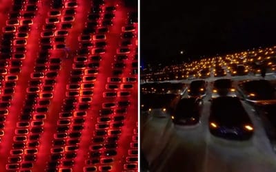 Tesla’s spectacular light display sets new record with an unprecedented fleet of vehicles