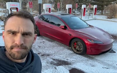 Tesla owner freezes the battery in his Model 3 Performance just to see what would happen and gets a big surprise