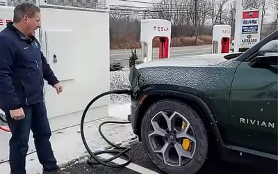 EV charger extension cord means non-Tesla drivers will be able to use Superchargers