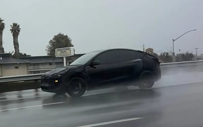 Tesla Model Y Juniper spotted testing, giving us our closest look at the new elements