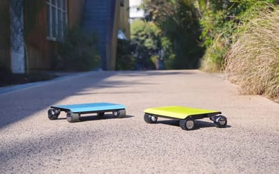 The Walkcar is a tiny laptop-sized personal electric vehicle