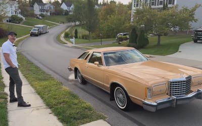 Son sees his late father's 1978 Thunderbird cleaned for the first time in 40 years and can't believe what he's looking at