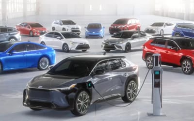 Toyota's hybrid cars are very close to overtaking its gas car sales in the US