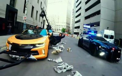 Inside the new Transformers movie – dangerous stunts and pyrotechnics