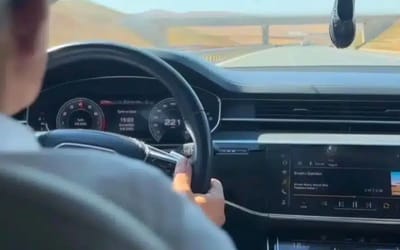 Transport Minister of Türkiye posted a video of himself driving an Audi 140mph and then got a speeding ticket