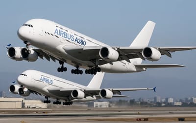 Two Airbus A380s took off back-to-back at LAX and it went regrettably due to bizarre effect
