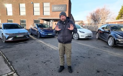 Man drives 4 electric cars including Tesla and Hyundai in sub-zero temperatures to see how they compare for range and efficiency