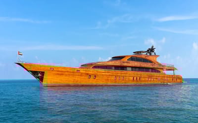 Largest wooden superyacht in the world stands out with its very unique look and 'cavernous' interiors