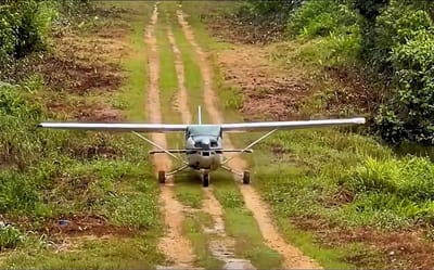 The world’s bumpiest runway looks like a track made for 4X4s rather than planes