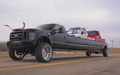 These Minnesota boys just built the world’s longest pickup truck