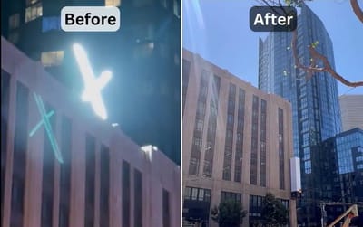 Elon Musk’s giant X logo is gone and people are wondering what’s going on