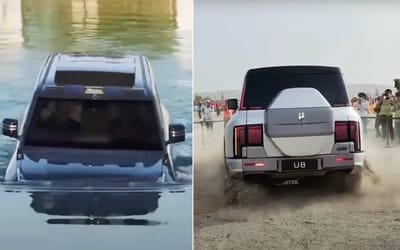 YangWang U8 is a floating off-roader that does tank turns