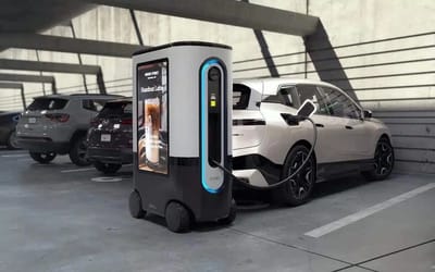 This robot will find you a parking space AND charge your EV while you’re on the go 