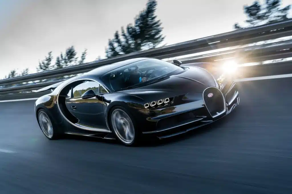There is a 2018 Bugatti Chiron supercar selling for a very low price on Alibaba