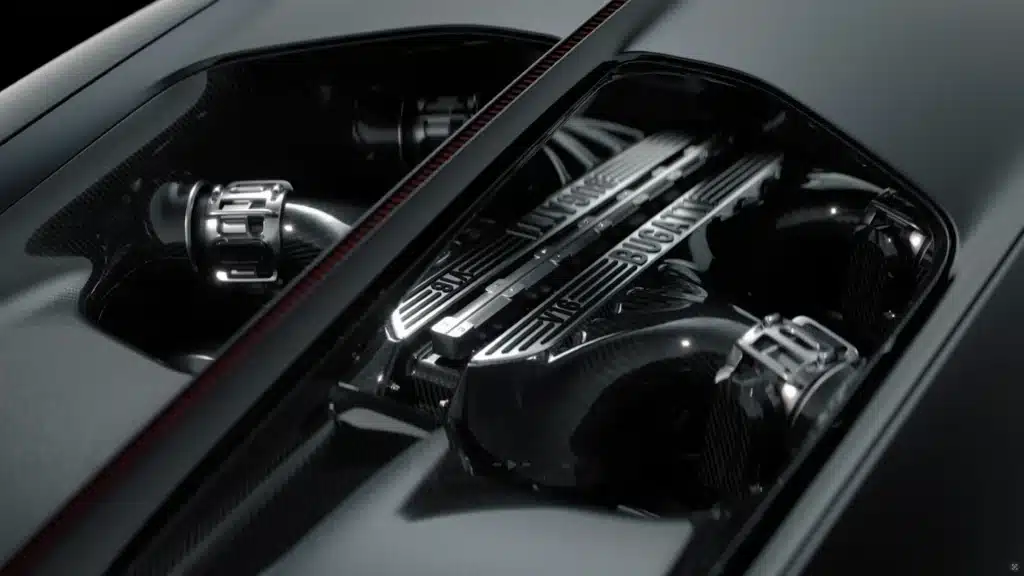 The new eco Bugatti engine blends Bugatti hybrid tech with 1,800 hp and 9,000 RPM, setting a new benchmark in hypercar performance without using hydrogen