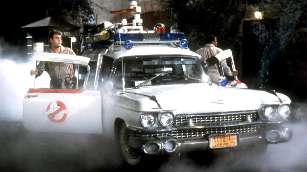 The iconic car from Ghostbusters.