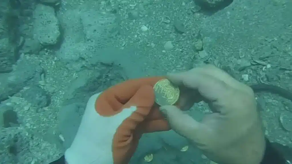 bn worth of treasure was found aboard the sunken ship