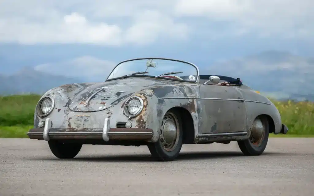 This 1955 Porsche 356 was left in a barn for six decades - and then set an auction record