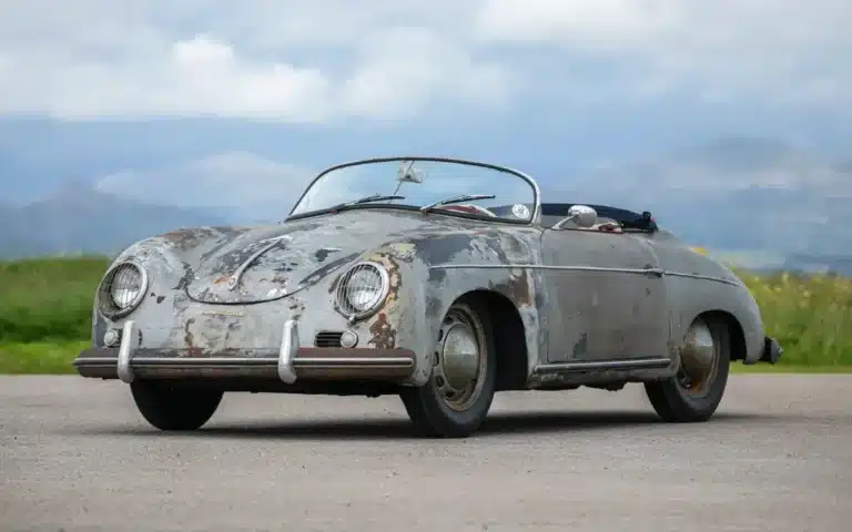 This 1955 Porsche 356 was left in a barn for six decades - and then set an auction record