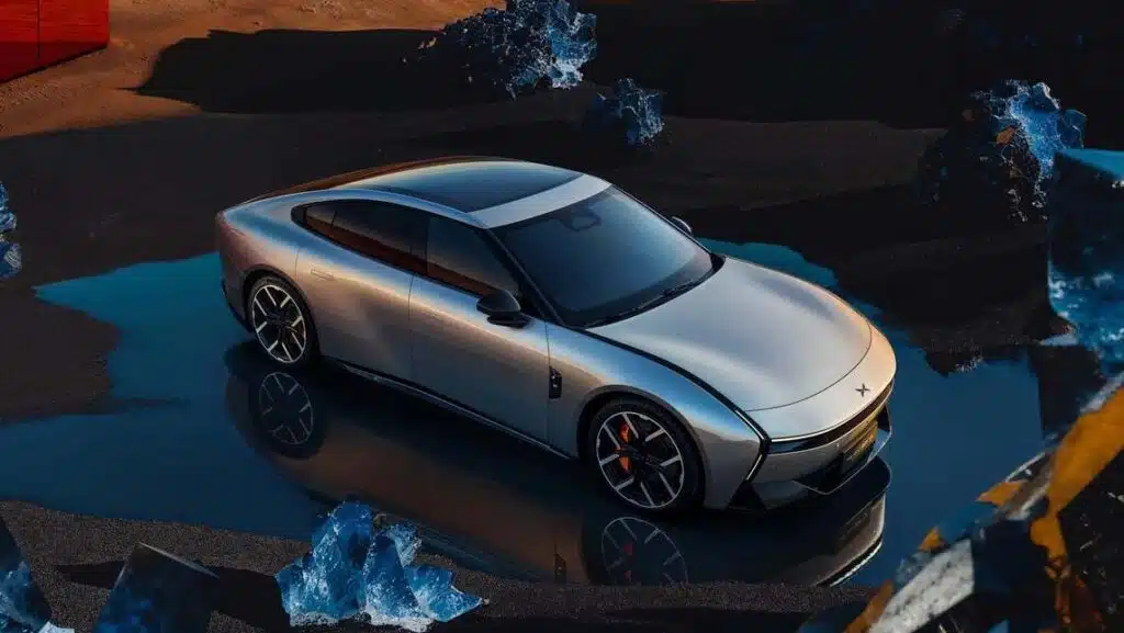 The 2025 XPeng P7 electric sedan adds an AR feature to ease road rage, with 820 km range, 800V charging, and a 3.9-second 0–100 km/h time