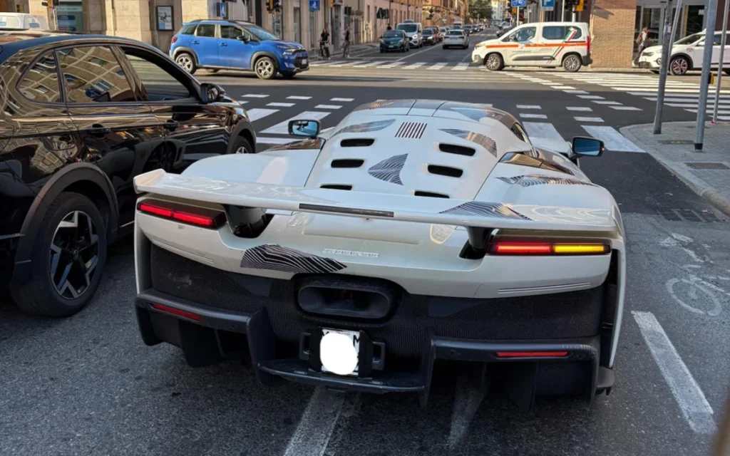 This Ferrari F80 was spotted driving the streets of Bologna - and it is an epic-looking test mule