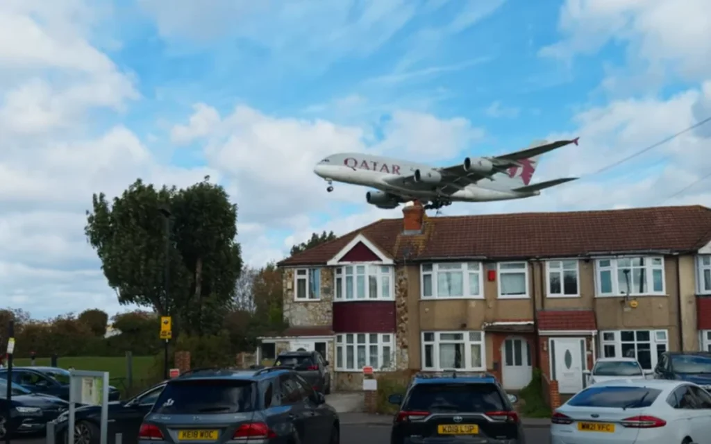 These Airbus A380s fly very close to people's houses - but could you live there?