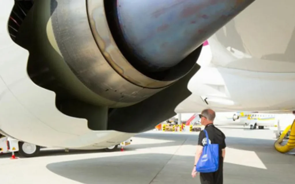 General Electric provides the four massive engines that power Air Force One