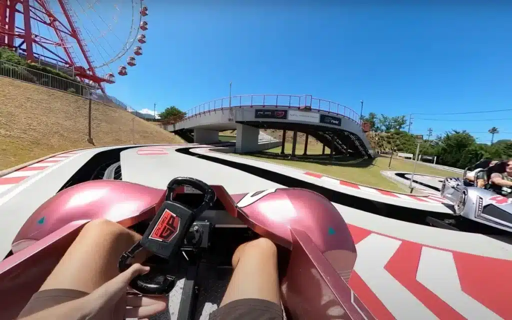 The Suzuka Twin Circuit is home to the drifting coaster - and it looks like a hell of a lot of fun