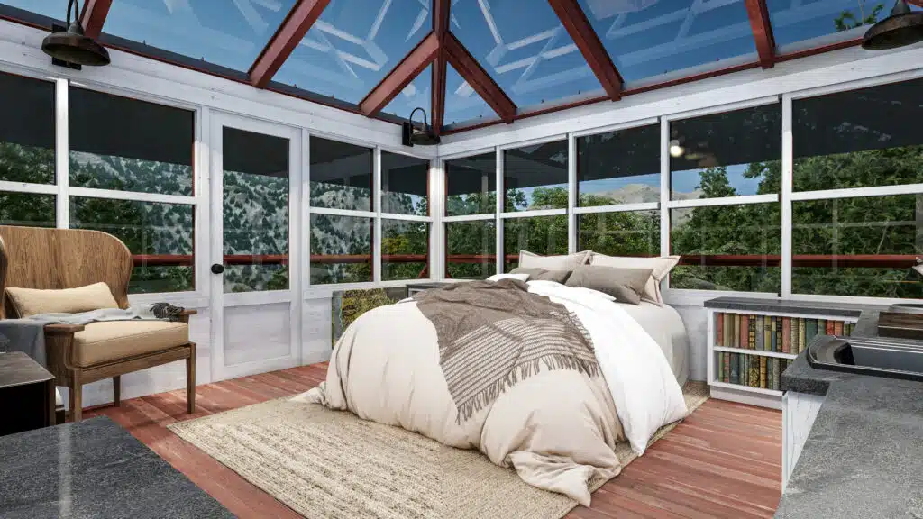 luxury treehouse MoonPass bedroom