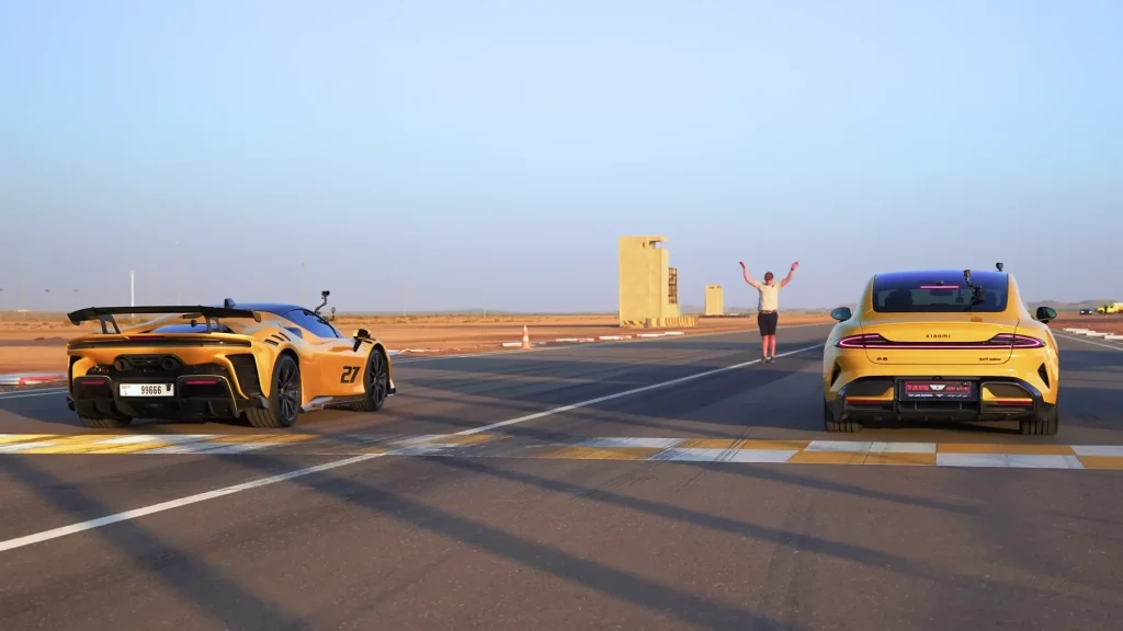 Chinese EV, the Xiaomi SU7 Ultra, takes on Ferrari supercar, the SF90 XX, in straight-line drag races